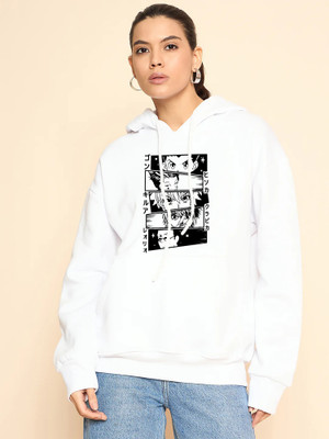 Comic Street Full Sleeve Self Design Women Sweatshirt