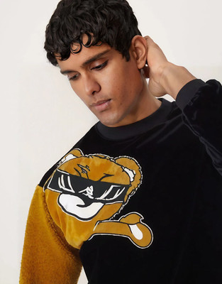 Eddicted Full Sleeve Animal Print Men Sweatshirt