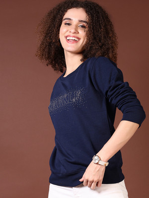 V-MART Full Sleeve Printed Women Sweatshirt
