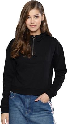 HARPA Full Sleeve Solid Women Sweatshirt
