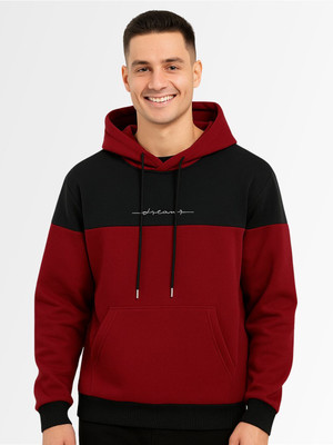 HouseOfCommon Full Sleeve Color Block Men Sweatshirt