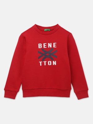 United Colors of Benetton Full Sleeve Printed Baby Boys Sweatshirt