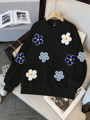 ERAWORLD Full Sleeve Printed Women Sweatshirt