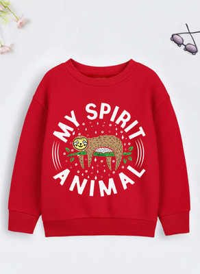 JONIMONI Full Sleeve Self Design Boys Reversible Sweatshirt