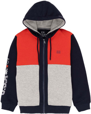 Status Quo Full Sleeve Color Block Boys Sweatshirt