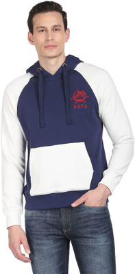 U.S. POLO ASSN. Full Sleeve Color Block Men Sweatshirt