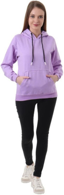 Pwexz Full Sleeve Solid Women Sweatshirt