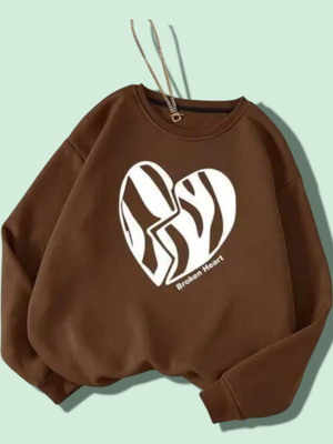 Draxstarss Full Sleeve Solid Women Sweatshirt