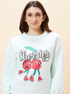 Globus Full Sleeve Printed Women Sweatshirt