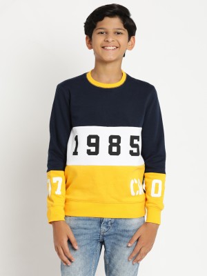 INDIAN TERRAIN Full Sleeve Color Block Boys Sweatshirt