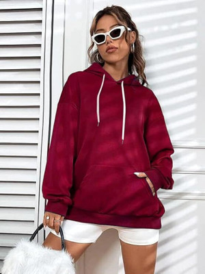 Stem Rope Full Sleeve Solid Women Sweatshirt