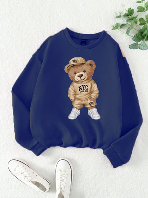 BLUE MOTH Full Sleeve Graphic Print Men & Women Sweatshirt