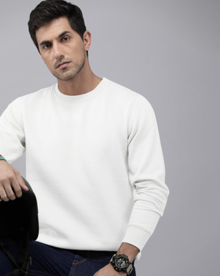 AOOSH Full Sleeve Solid Men Sweatshirt