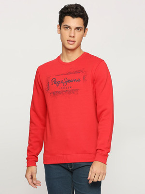 Pepe Jeans Full Sleeve Graphic Print Men Reversible Sweatshirt