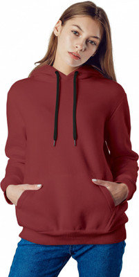 Arispo Full Sleeve Solid Women Sweatshirt