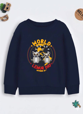 Superb Starling Full Sleeve Self Design Boys Reversible Sweatshirt