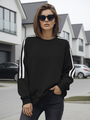 TeeWink Full Sleeve Striped Women Sweatshirt