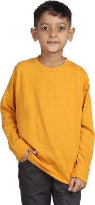 GM TRADE Full Sleeve Solid Boys Sweatshirt