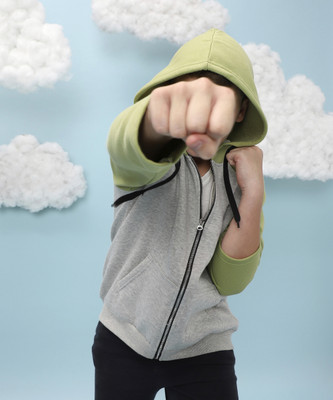 instafab Full Sleeve Color Block Boys Sweatshirt