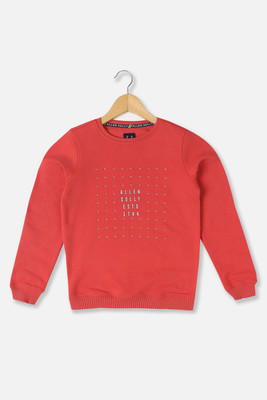 Allen Solly Full Sleeve Embellished Girls Sweatshirt