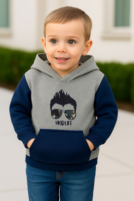 jpf Full Sleeve Color Block Boys Sweatshirt