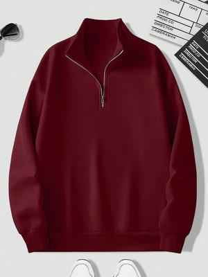 DivRa Clothing Full Sleeve Solid Men Sweatshirt