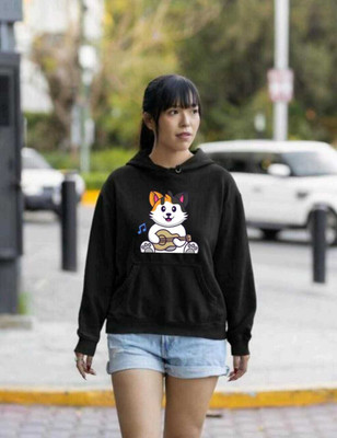 etsun Full Sleeve Graphic Print Women Sweatshirt