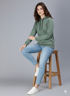 METRONAUT Women Solid Full Sleeve Hooded Sweatshirt for Casual Wear / Winter Full Sleeve Solid Women Sweatshirt