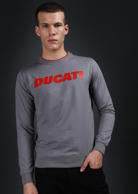 DUCATI Full Sleeve Solid Men Sweatshirt