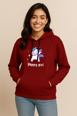 HouseOfCommon Self Design Round Neck Casual Women Maroon Sweater