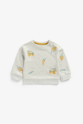 Mothercare Full Sleeve Embroidered Baby Girls Sweatshirt