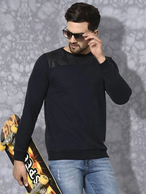 RIGO Full Sleeve Solid Men Sweatshirt