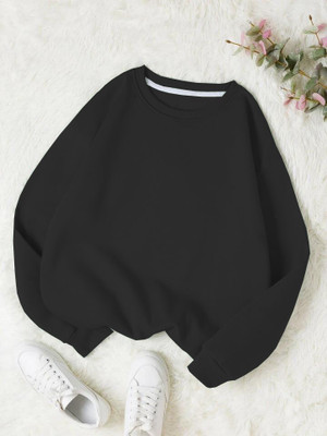 AKs fashion Full Sleeve Solid Women Sweatshirt