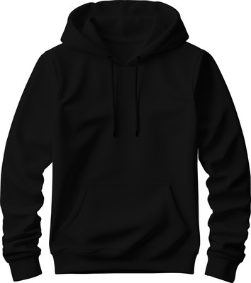 String Full Sleeve Solid Men Sweatshirt