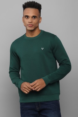 Allen Solly Full Sleeve Solid Men Sweatshirt