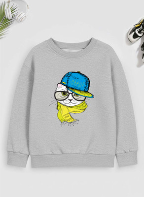 Superb Starling Full Sleeve Self Design Boys Reversible Sweatshirt