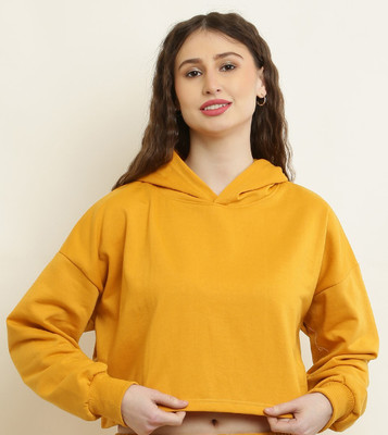 elegance redefined Full Sleeve Solid Women Sweatshirt