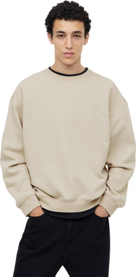 SONIBROS Full Sleeve Solid Men Sweatshirt