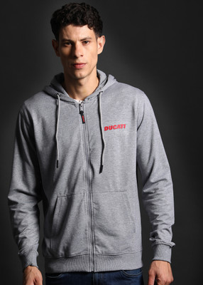 DUCATI Full Sleeve Solid Men Sweatshirt