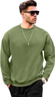 JUGULAR Full Sleeve Solid Men Sweatshirt