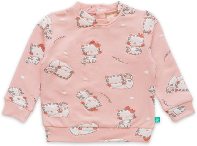 JusCubs Full Sleeve Printed Baby Girls Sweatshirt