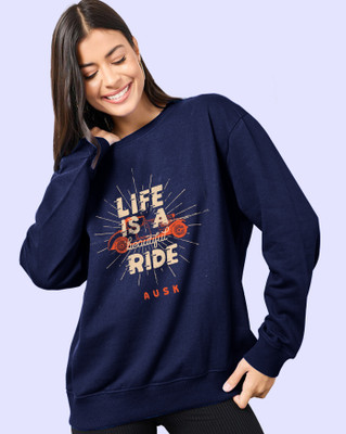 AUSK Full Sleeve Graphic Print Women Sweatshirt