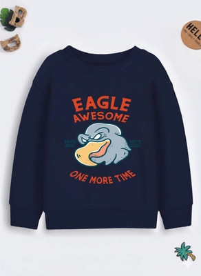 Kids Craft Full Sleeve Self Design Boys Reversible Sweatshirt