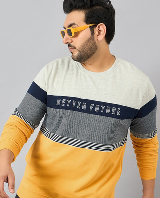 Austivo Full Sleeve Striped Men Sweatshirt