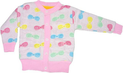 RUDRA K A Full Sleeve Printed Baby Boys & Baby Girls Reversible Sweatshirt
