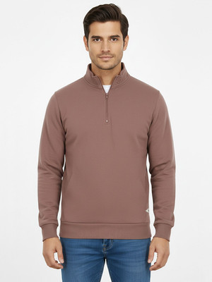 Roadster Full Sleeve Solid Men Sweatshirt