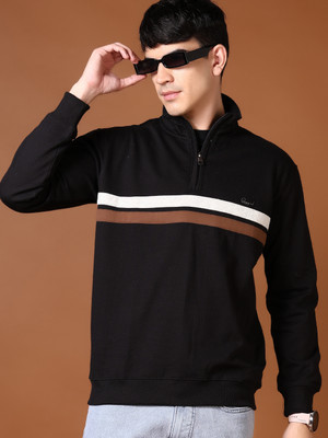V-MART Full Sleeve Striped Men Sweatshirt