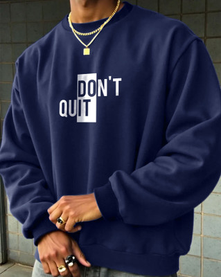 AOOSH Full Sleeve Graphic Print Men Sweatshirt