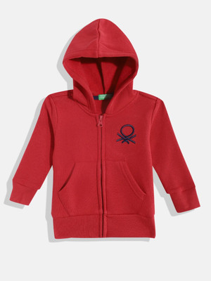 United Colors of Benetton Full Sleeve Solid Baby Boys Sweatshirt