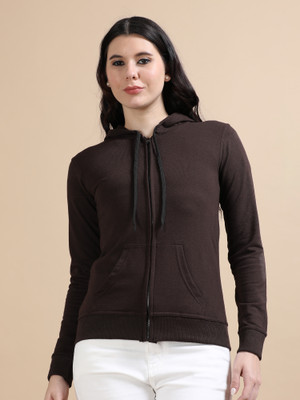 Wafaa Full Sleeve Solid Women Sweatshirt
